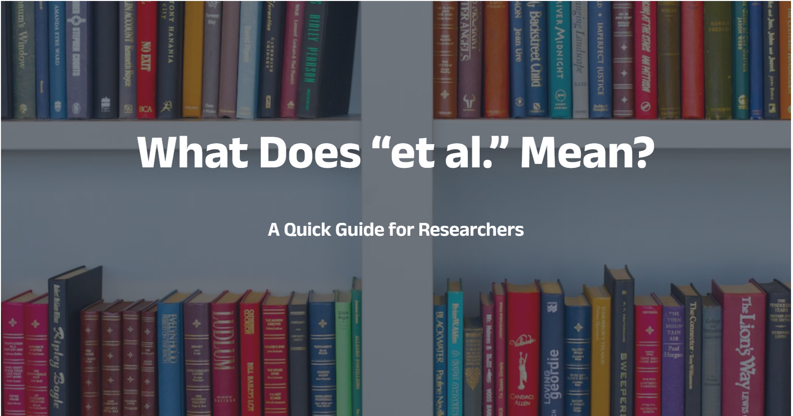 What Does “et al.” Mean? A Quick Guide for Researchers